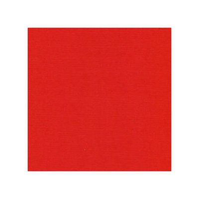 Linnen Cardstock - 30.5 x 30.5 - Christmas Red