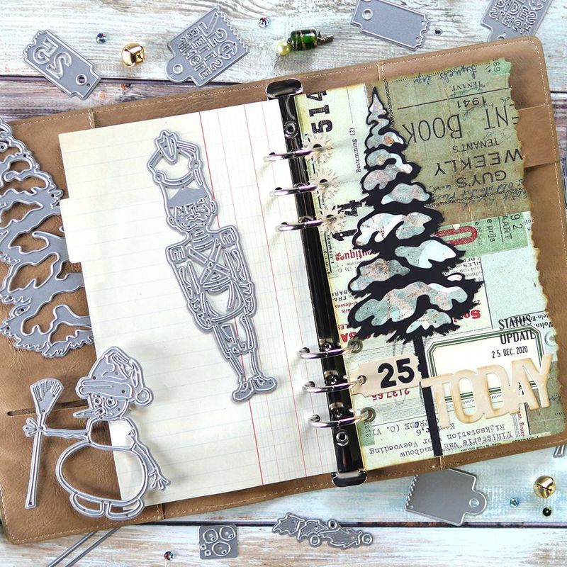 Elizabeth Craft Designs Dies - Planner Essentials 34 - Christmas Figures