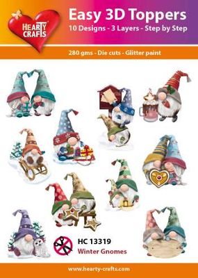 Hearty Crafts Easy 3D Toppers - Winter Gnomes