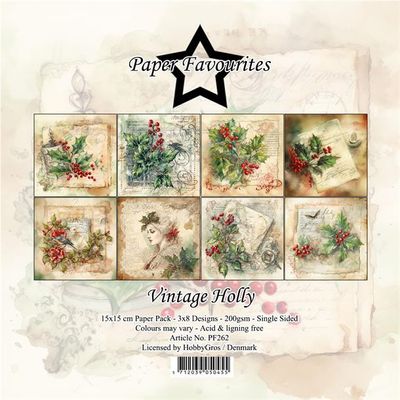 Paper Favourites Paper Pack "Vintage Holly"