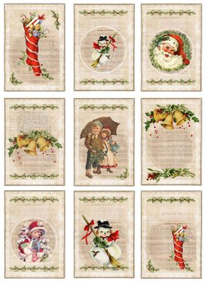 Reprint Hobby Klippark - Vintage Christmas Collection - Cutouts Music