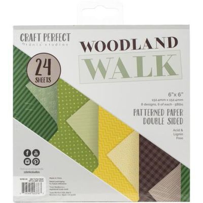 Tonic Studios Craft Perfect 6x6 Card Packs "Woodland Walk"
