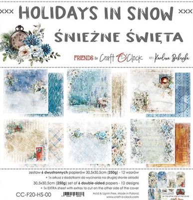 Craft O'Clock - Paper Collection Set 12"*12" Holidays in Snow