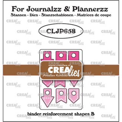 Crealies Journalzz & Pl annerzz Dies - Binder Reinforcements shapes B