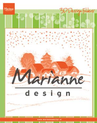 Marianne Design Embossingfolder - Vinterlandskap