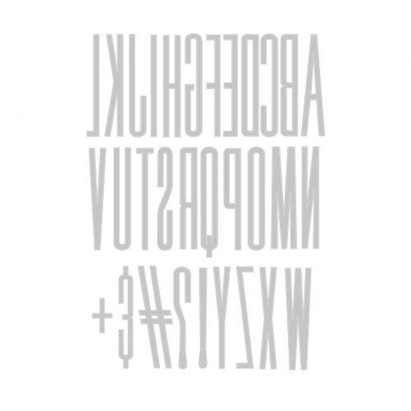 Sizzix/Tim Holtz Thinlits Die ”Alphanumeric Stretch Upper”