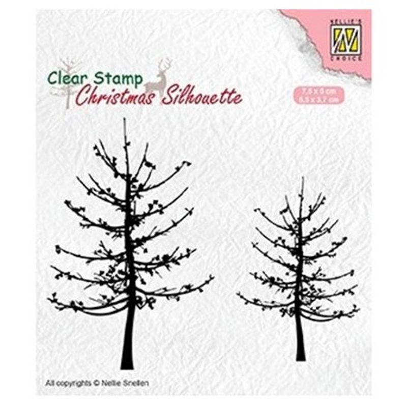 Nellie Snellen Clearstamp - Leafless Trees