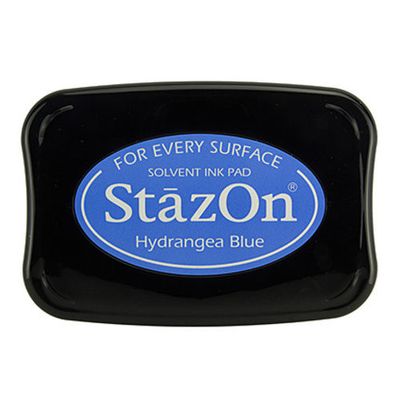 Staz On Solvent Ink Pad - Hydrangea Blue