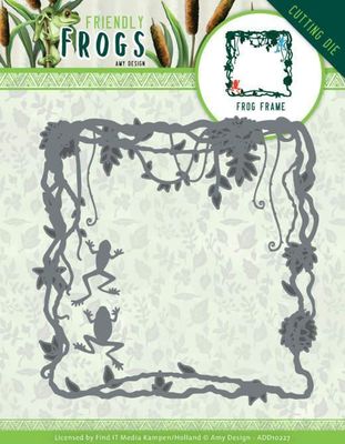 Amy Design Dies - Friendly Frogs - Frog Frame