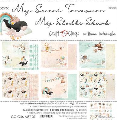 Craft O'Clock - Paper Collection Set 12"*12" My Sweet Treasure