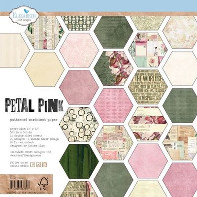 Elizabeth Craft Designs - Petal Pink Paper pack 12' x 12'