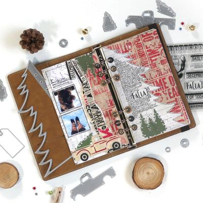 Elizabeth Craft Designs Dies - Planner Essentials 16 - Christmas Tree Page