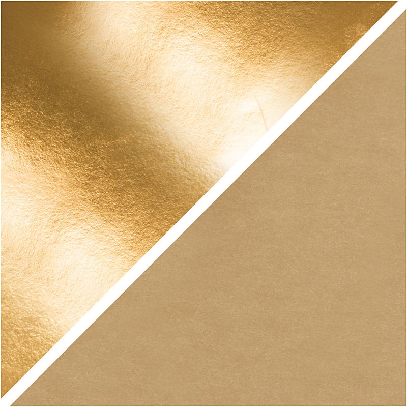 Läderpapper - Enfärgad folie Guld