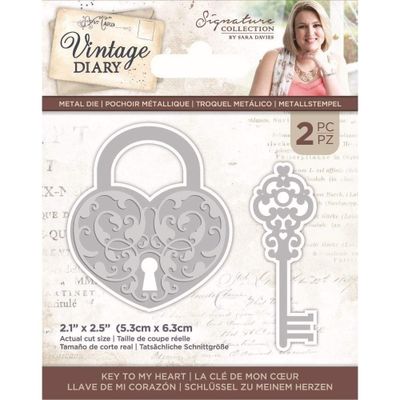 Crafter's Companion Vintage Diary Key to my heart Dies