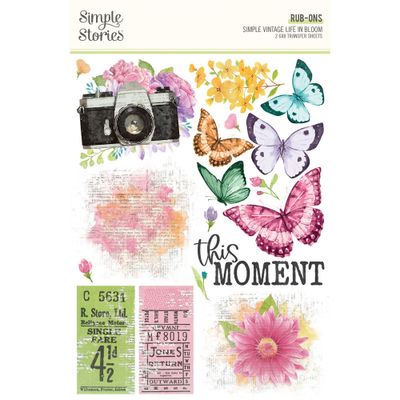 Simple Stories - Simple Vintage Life in Bloom Rub-Ons