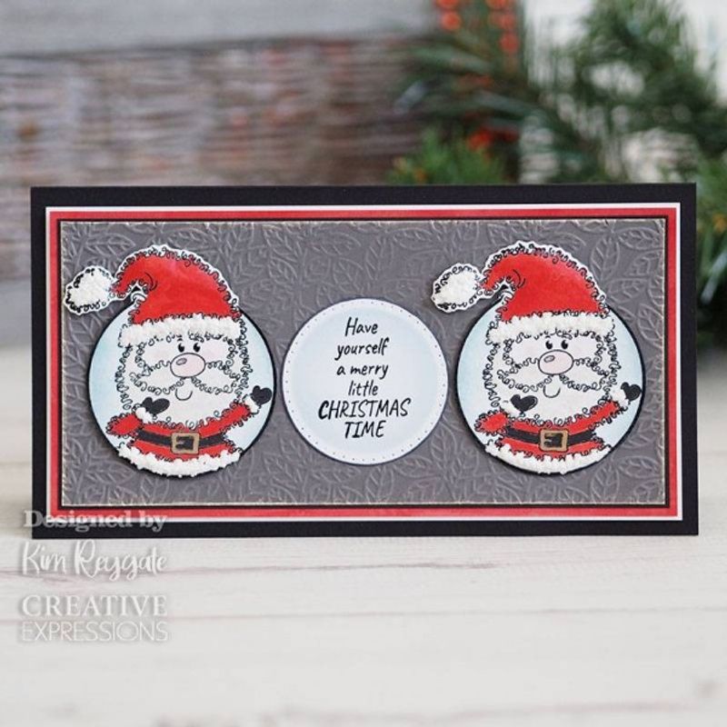 Woodware Clearstamp -Festive Fuzzies - Mini Santa