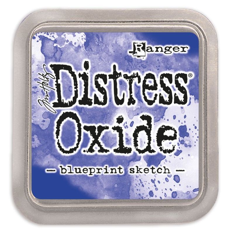 Distress oxide ink pad - Blueprint sketch
