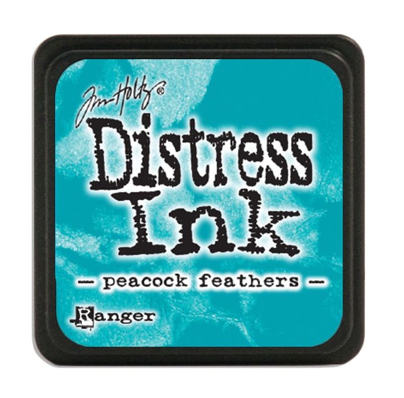 Distress Mini Ink Pad - Peacock feathers