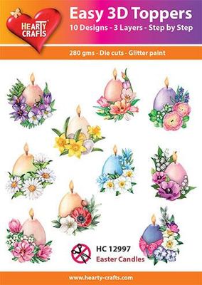 Hearty Crafts Easy 3D Toppers - Easter Candles