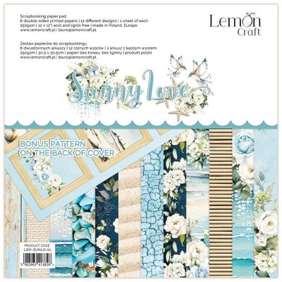 LemonCraft Sunny Love 12x12 Inch Paper Pad