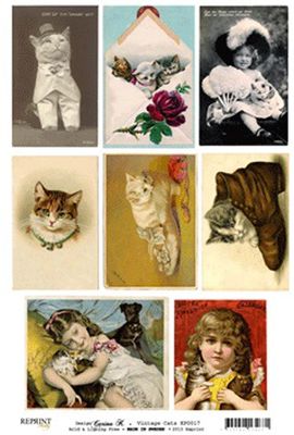 Reprint Hobby Klippark - Vintage Cats
