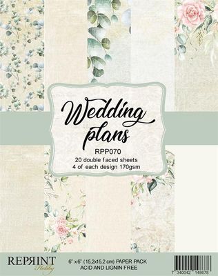 Reprint Paperpad 6' x 6' - Wedding Plans