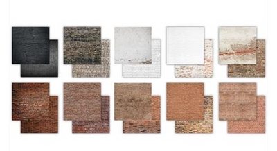 Craft Consortium Essential Craft Papers Paperpad Brick Textures 6 x 6