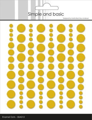 Simple and Basic Enamel Dots ”Mustard”