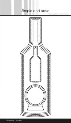 Simple and Basic die - Wine Bottle Tag