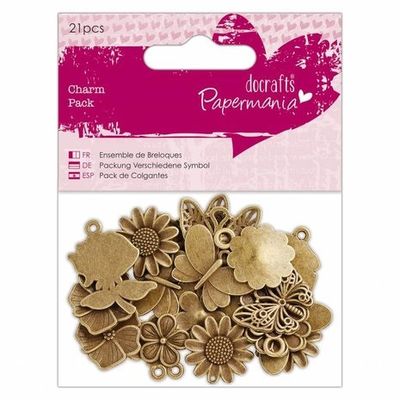 Docrafts Papermania - Charm Pack Flowers & Butterflies