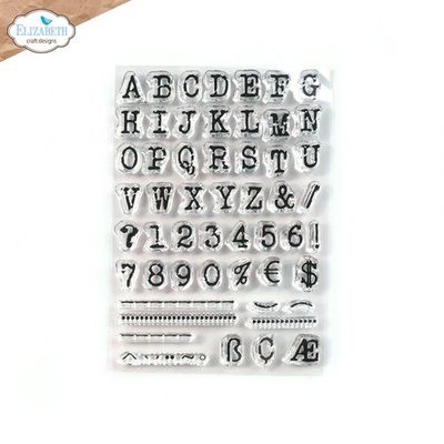 Elizabeth Craft Designs Clearstamp Alphabet Stamps
