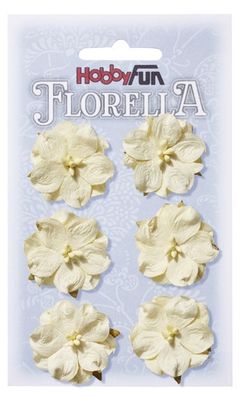 HobbyFun Florella Blommor - Creme