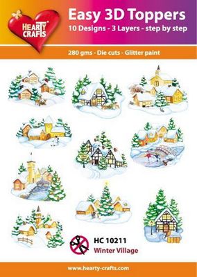 Hearty Crafts Easy 3D Toppers - Winter Village