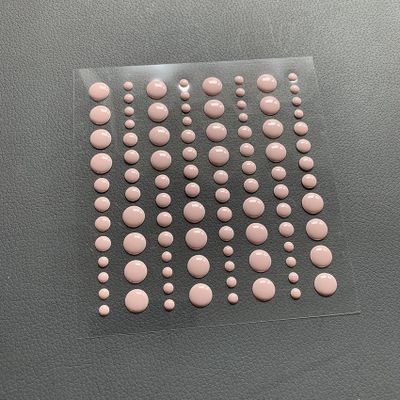 Simple and Basic Enamel Dots ”Baby Rose”