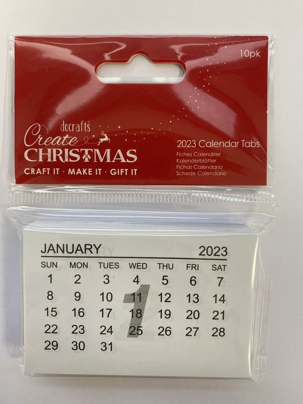 Docrafts Create Christmas Calender Tabs 2023
