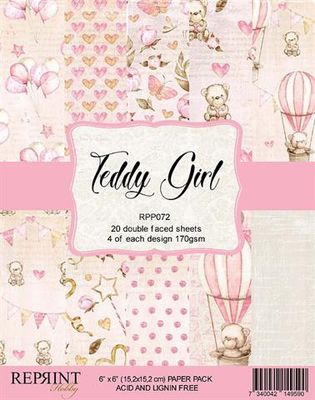 Reprint Paperpad 6' x 6' - Teddy Girl Collection