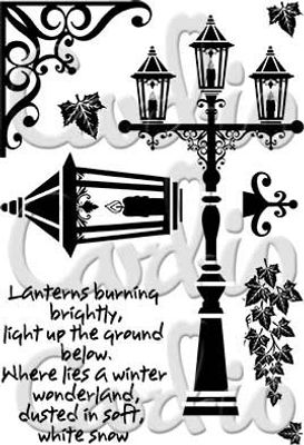 Card-io Collection Clearstamp - Vintage Lanterns