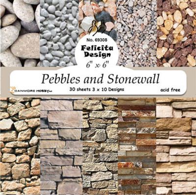 Felicita Design Paperpad 6" x 6" - Pebbles and Stonewall