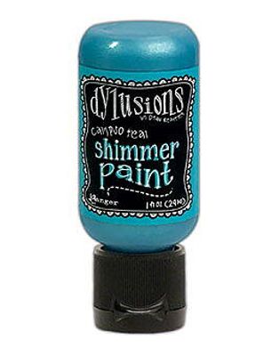 Dylusions Shimmer Paint - Calypso Teal