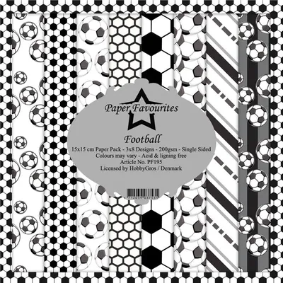 Paper Favourites - Football Paperpack 6' x 6'