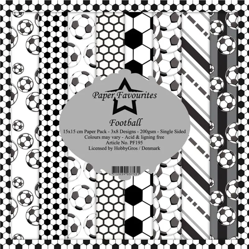 Paper Favourites - Football Paperpack 6' x 6'
