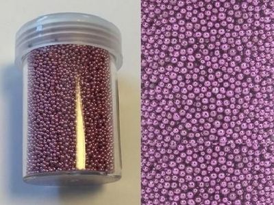 Mini pearls (holeless) 0,8-1,0mm pink 22 gram