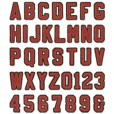 Sizzix/Tim Holtz Thinlits Die ”Alphanumeric Varsity”