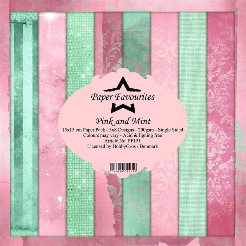 Paper Favourites - Pink and Mint Paperpack 6' x 6'
