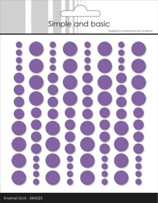 Simple and Basic Enamel Dots ”Purple”