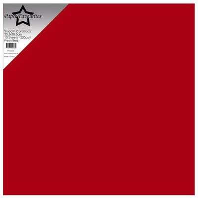 Paper Favourites Smooth Cardstock "Fresh Red"