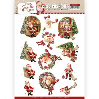 Amy Design 3D Push Out - From Santa with Love