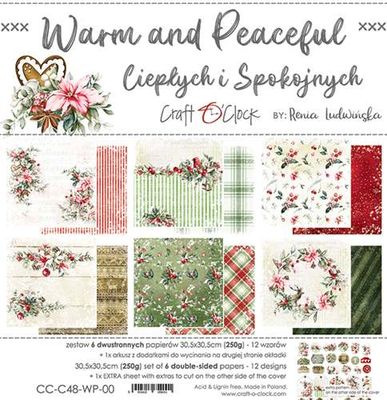 Craft O'Clock - Paper Collection Set 12"*12" Warm and Peaceful