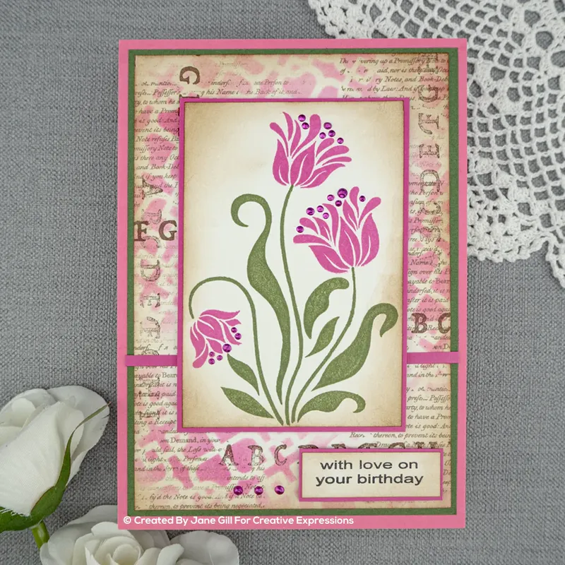 Woodware Clearstamp - Tulip Set