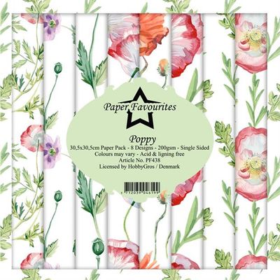 Paper Favourites - Poppy Paperpack 12' x 12'